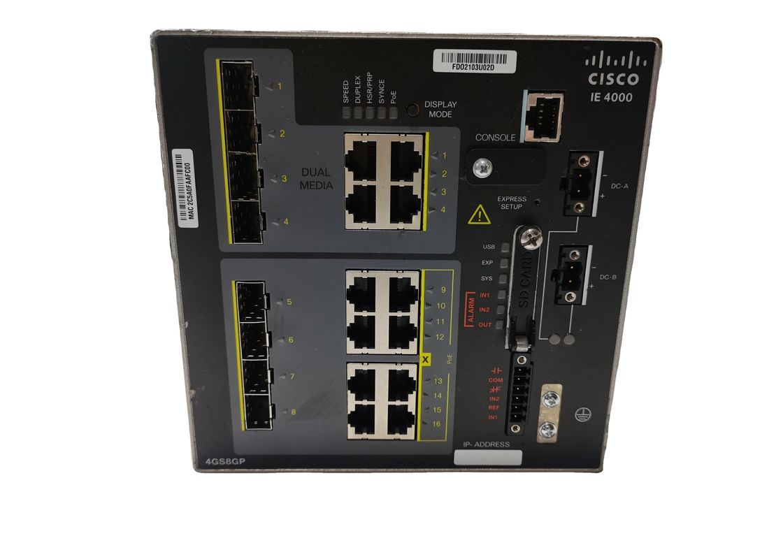IE4000 4GC4GP4G-E 4GE Combo 4G POE Switch With LACP Function