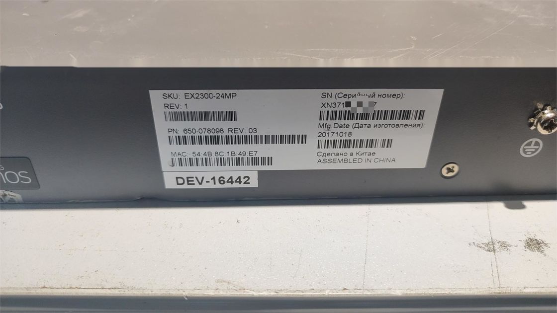 10/100/1000Mbps  Juniper EX2300-24MP Services Gateway Full-Duplex Half-Duplex