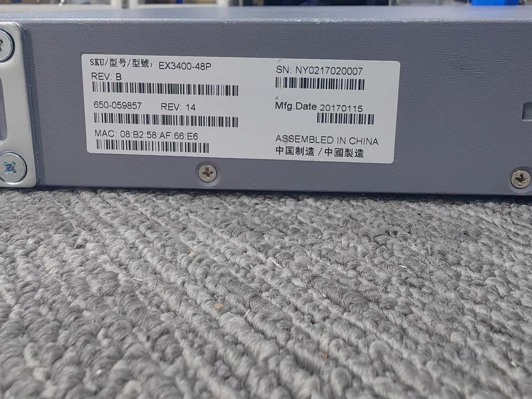 10/100/1000Mbps  Juniper EX3400-48P Services Gateway Full-Duplex Half-Duplex