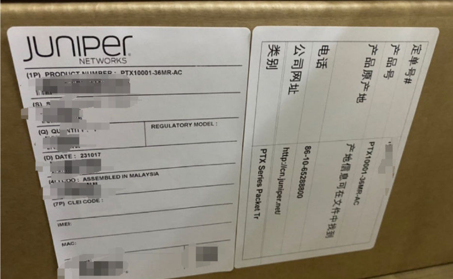 PTX10001-36MR Packet Transport Router Juniper PTX10000 Series