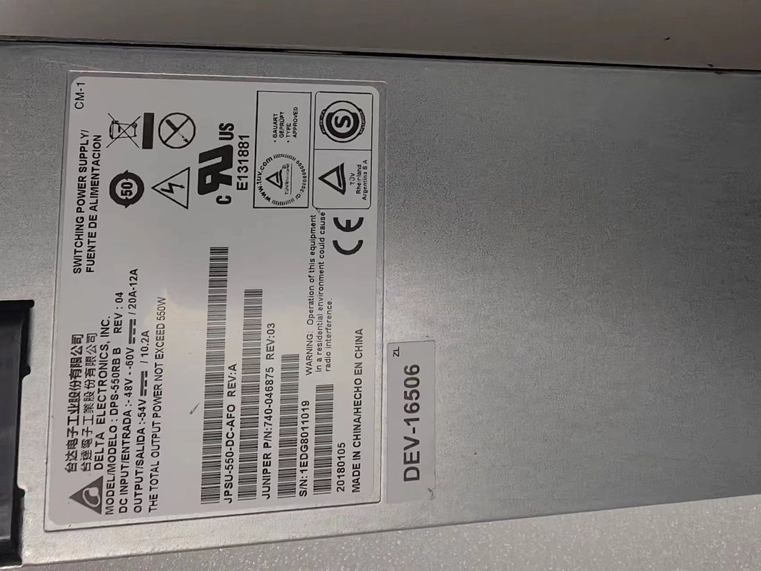 JUNIPER DC 550W Power Supply JPSU-550-DC-AFO Original Used Switch